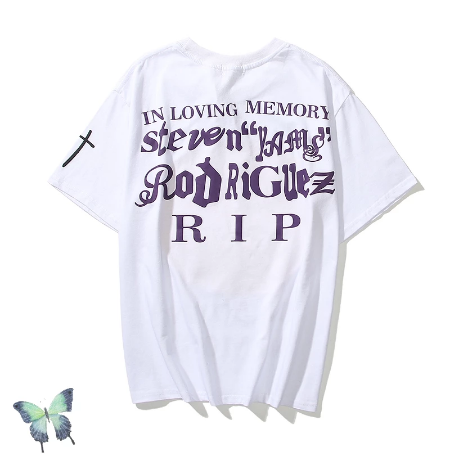 21(1) In loving memory R.I.P black tee